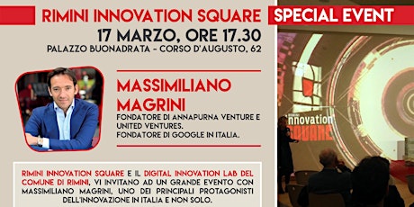 Immagine principale di Massimiliano Magrini a Rimini Innovation Square - SPECIAL EVENT 