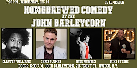 Homebrewed Comedy at the John Barleycorn Tavern tickets