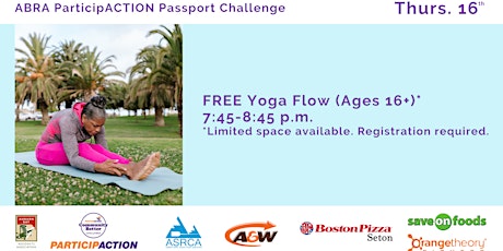 ABRA ParticipACTION Passport Challenge FREE Yoga Flow (Ages 16+) tickets