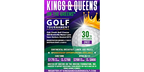 Kings and Queens on the Greens Golf Tournament tickets