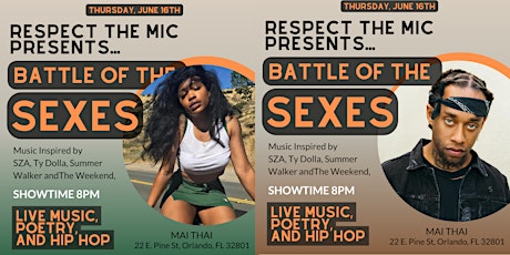 Respect The Mic Presents "Battle of the Sexes" R&B Edition primary image