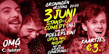 3 Juni - Open Mic  - Stand-up comedy aan het Poeleplein (Nederlandstalig) tickets