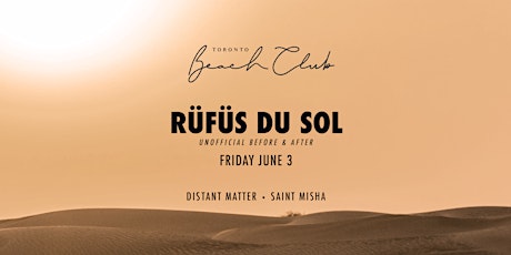 Imagen principal de Rufus Du Sol: Unofficial After