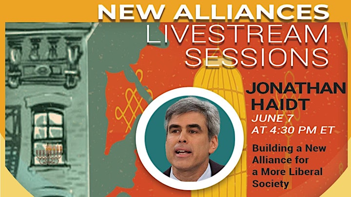 New Alliances Retreat - LIVESTREAM SESSIONS - Jonathan Haidt image