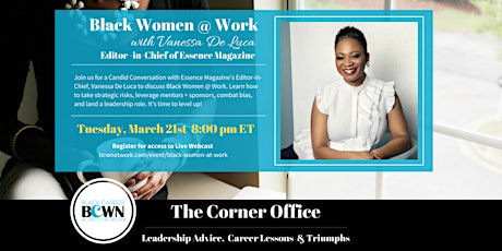 The Corner Office: Black Women @ Work with Vanessa De Luca primary image