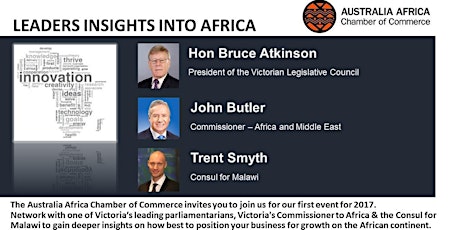 LEADERS INSIGHTS INTO DOING BUSINESS IN AFRICA primary image