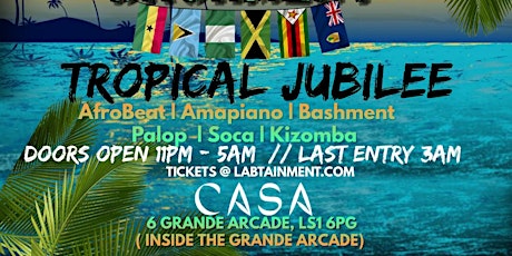 Afrobeats vs Amapiano vs Bashment Tropical Jubilee tickets