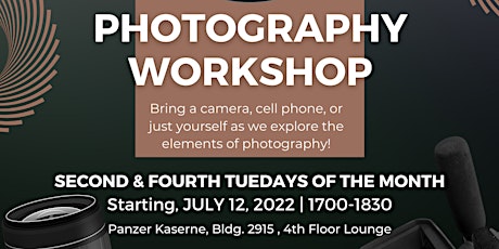 Photography Workshop - July 12, 2022 Tickets