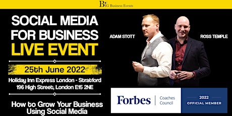 Social Media For Business tickets