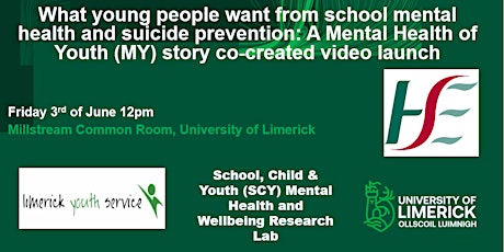 'What young people want from school mental health' MYSTORY video launch tickets