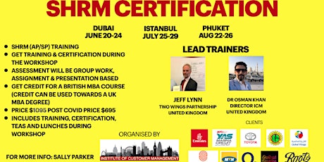 SHRM Training & Certification in Istanbul tickets