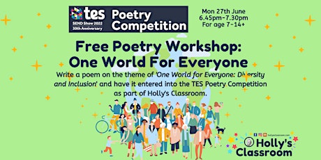 Poetry Workshop: One World For Everyone (TES Poetry Competition) tickets