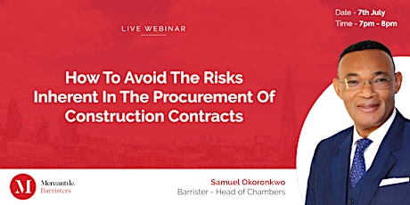 How to Avoid the Risks Inherent in Procurement of Construction Contracts tickets