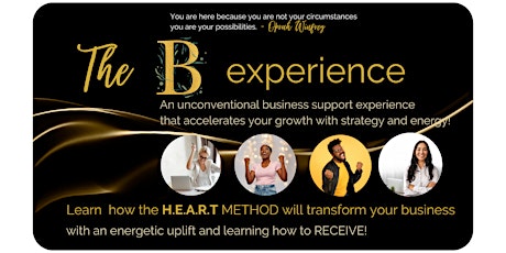 What is The B Experience?  Get unstuck and grow your business! tickets