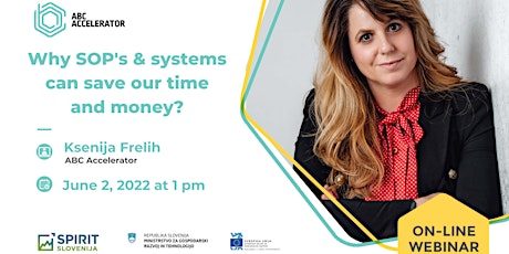 ABC Workshop: Why SOP's & systems can save our time and money? Tickets