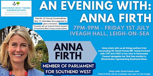 An Evening With: Anna Firth MP