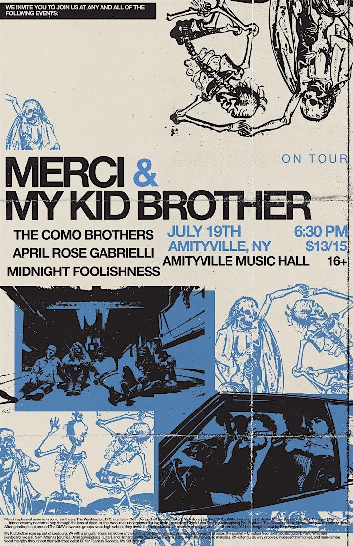 Merci and My Kid Brother at Amityville Music Hall image