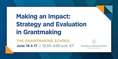 Making an Impact: Strategy & Evaluation in Grantmaking primary image