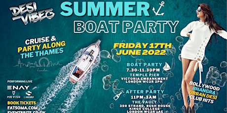 Desi Vibez Summer Boat Party tickets