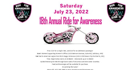 18th Annual Ride for Awareness tickets