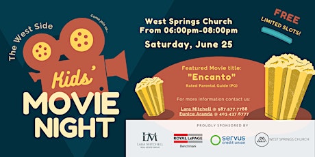 Kids' Movie Night at Westside Calgary tickets