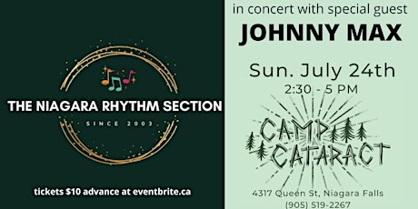 The legendary Niagara Rhythm Section with special guest Johnny Max tickets