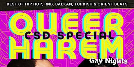 CSD Party 30.07- QueerHarem - Hottest Gay Party Stuttgart  - CSD Special Tickets