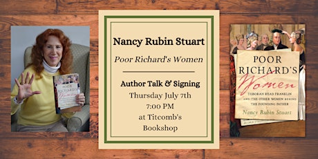 Author Talk with Nancy Rubin Stuart: Poor Richard's Women tickets