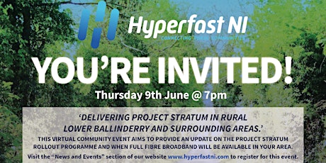 Hyperfast NI - Lower Ballinderry Virtual Event tickets