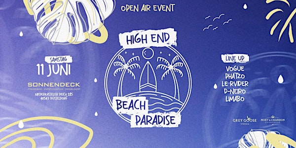 High End Beach Paradise 11. Juni 2022 Sonnendeck Düsseldorf
