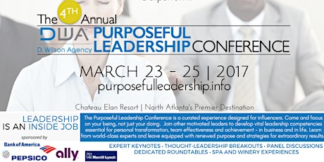 The Purposeful Leadership Conference | March 23 - 25, 2017 primary image