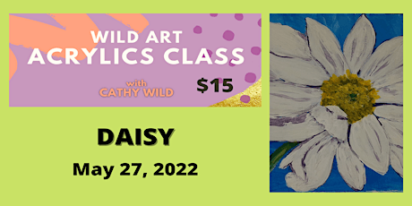Acrylics Art Class Online - "Daisy"