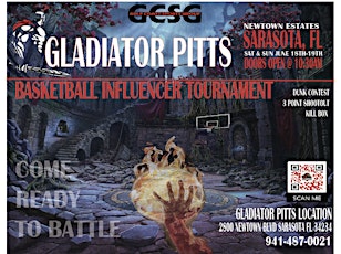 GLADIATOR PITTS BASKETBALL INFLUENCER TOURNAMENT tickets