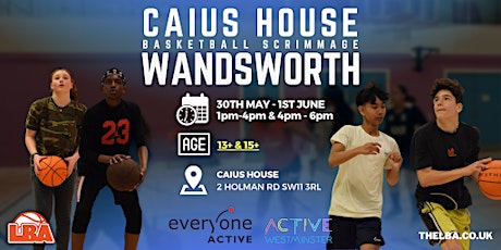 Caius House May Half Term Camp (13+) & Scrimmage (15+) | Holiday Basketball tickets