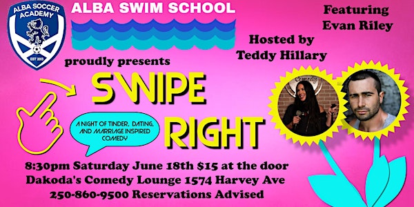 Alba Soccer Academy & Swim School presents Swipe Right