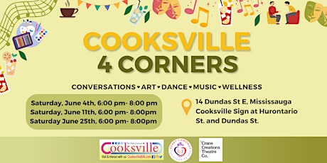 4 Corners Cooksville - Conversations, Art, Music, Dance and Wellness!