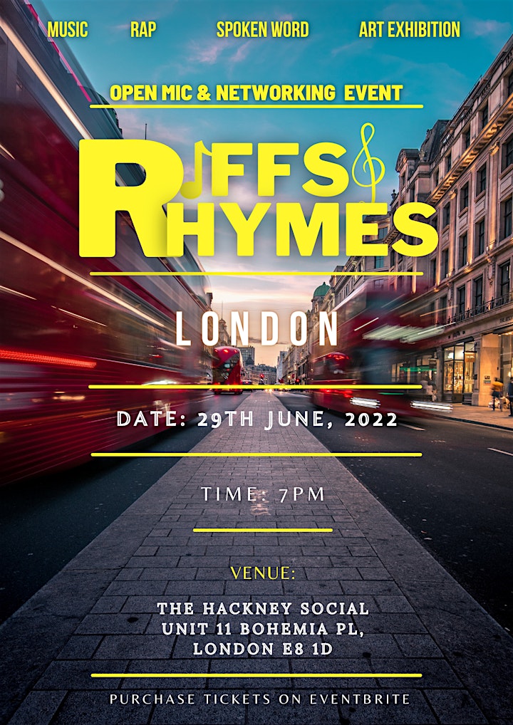 Riffs N Rhymes The Tour:  LONDON image