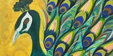 Elegant Peacock -- Friday Morning Adult Painting Class with Susan (March 24) primary image