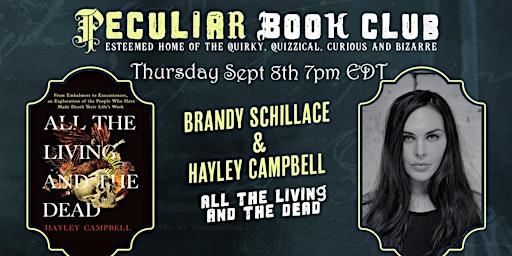Sept 8th: Hayley Campbell and All the Living and the Dead!