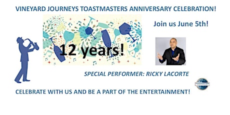 Vineyard Journeys Toastmasters Anniversary Celebration tickets