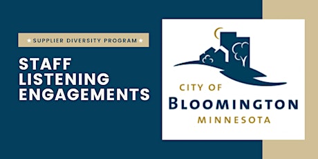 City of Bloomington Staff Engagement 4(Team Managers): Wed., June 29, 2022 tickets