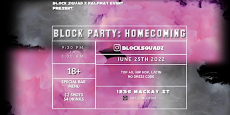 Block Party: Homecoming tickets