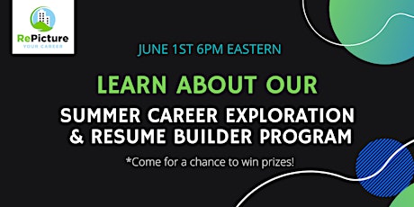 Info Session for RePicture's Career Exploration and Resume Builder Program tickets