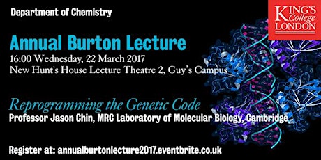 Annual Burton Lecture 2017 primary image