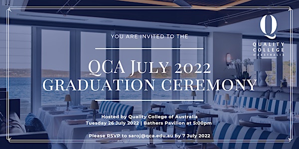 2022 NSW QCA Graduation Ceremony Dinner - Graduating Students