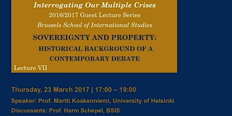 Interrogating Our Multiple Crises hosts Prof Martti Koskenniemi  primary image