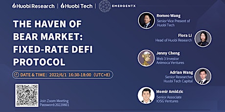 The Haven of Bear Market – A Webinar about DeFi fixed-rate products tickets