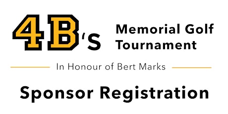 4B's Memorial Golf Tournament - Sponsor Registration Only