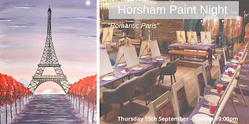 Horsham Paint Night - "Romantic Paris"
