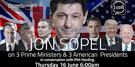 The Media Society 1 on 1 event: Jon Sopel in conversation with Phil Harding primary image